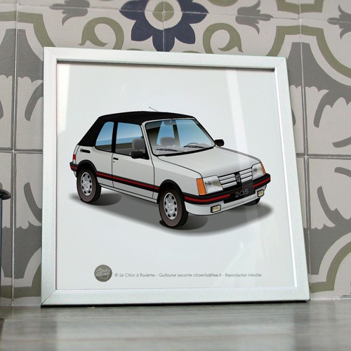 Poster peugeot 205 cti - poster,