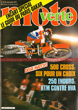 MOTO VERTE 105 ATC HONDA 480 HUSQVARNA CR 500 KAWASAKI KX KTM 495 YAMAHA 490 YZ 