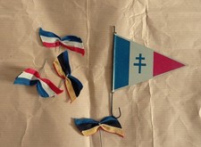 Libération de Paris 1944 – Ensemble fanion pour vélo et épinglettes