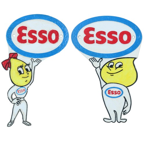 Paire plaques esso - de,