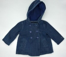 Original Bébé Jeans Veste Manteau Taille 18M 80 86 Tommy Hilfiger