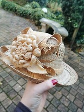 Chapeau de paille déco fleurs style champêtre