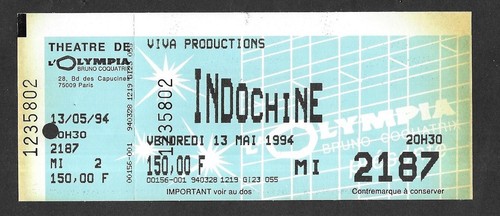 Rare ticket billet de - /,