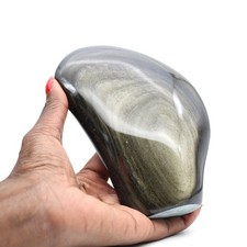 ▶️ Obsidienne dorée polie