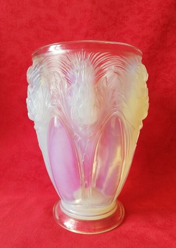 Vase verre opalescent - verre,