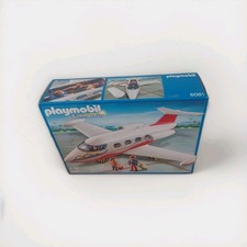 Playmobil 6081 : Avion Avec Pilote Et Touristes/ Boîte Neuve Et Scellée