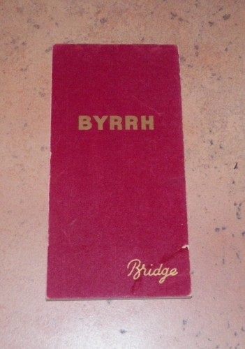 Byrrh carnet de bistrot - :,
