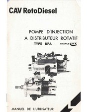 ▄▀▄ Manuel utilisateur Pompe Injection Rotatif Type DPA ▄▀▄