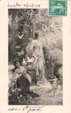 Cpa fantaisie peinture zatzka - peinture,