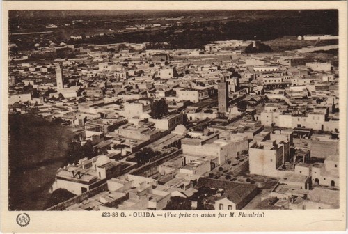 Cpa morocco oujda vue - oujda, prise
