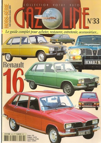Gazoline renault 16 r16 - hs,