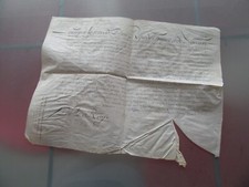 MANUSCRIT PARCHEMIN COMMISSION