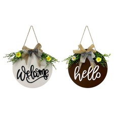 Panneau de bienvenue pour porte d'entrée, de porte rustique