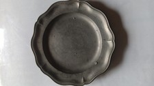 Assiette en étain ,18 ème , Est de la France ou Luxembourg ?