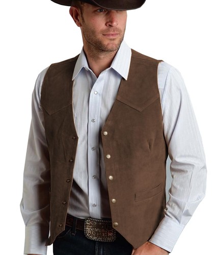 Gilet costume daim - gilet, pour