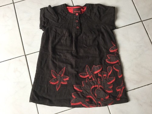 Robe catimini marron rouge - robe,