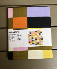 Housse de coussin IKEA MAVINN, motif à carreaux multicolore, 20 x 20" 50x50 cm