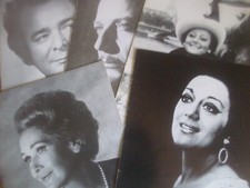 autographes opéra art lyrique SCHWARZKOPF - CRESPIN - TROYANOS - KRAUS - VANZO