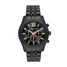 Montre Homme MICHAEL KORS LEXINGTON MK8603 Chrono Acier Inoxydable Noir