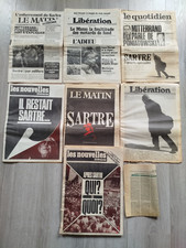 Lot journaux Jean Paul Sartre
