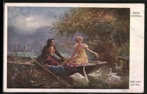 Carte postale artiste - carte, hans