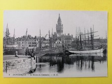 cpa DUNKERQUE Nord LE BASSIN du COMMERCE Navires Voiliers PORT Pêcheurs
