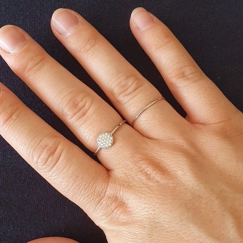 Bague serti zirconium - , taille