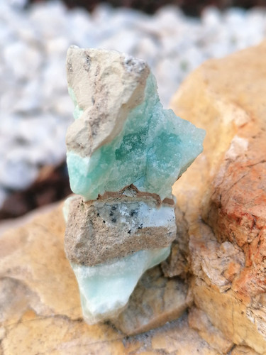 Aragonite bleue pakistan - aragonite,
