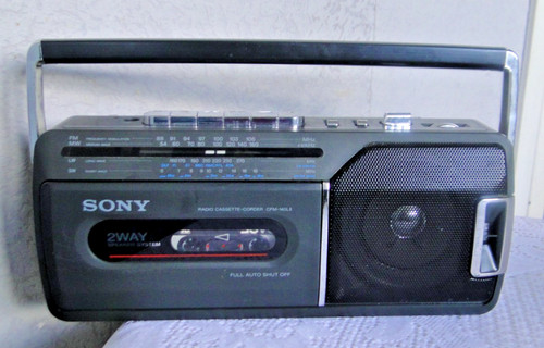 Radio cassette corder - , noir