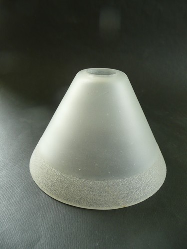 Tulipe verre dépoli et - en,