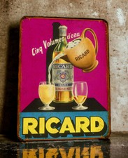 Plaque métal Ricard Servir