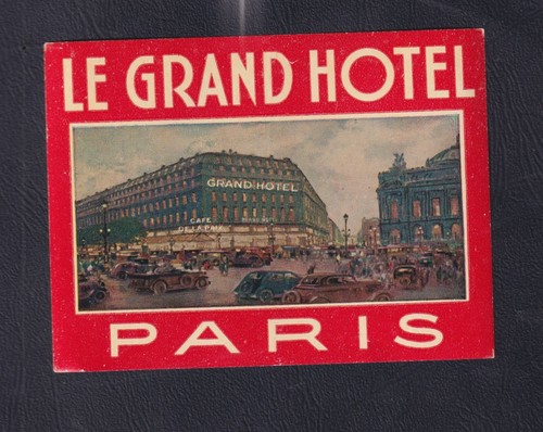 Ancienne étiquette bagage - ,