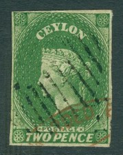Sg 3a Ceylan 1857-59. 2d