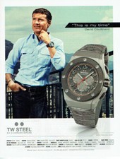 publicité Advertising 0521  2011    montre Tw Steel  & David Coulthard