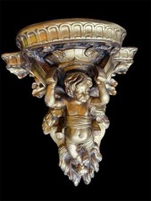 BELLE CONSOLE EN BOIS DORE