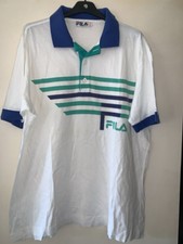 Polo Fila Vintage Tennis Made In Italy 80 90 Borg Becker Rare Collector Retro
