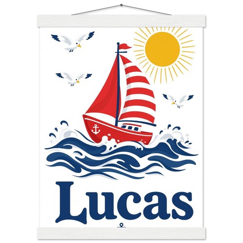Affiche lucas voilier - voilier, marin