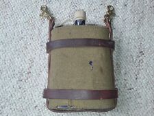 Rare gourde Canadienne WW1. Complète avec son brelage cuir.
