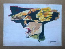 OSWALDO GUAYASAMIN Dessin sur papier (fait main) signé et estampillé...