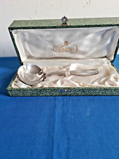 SUPERBE LOUCHE A CREME / SAUCE METAL ARGENTE ORFEVRE MAITRE BARRA