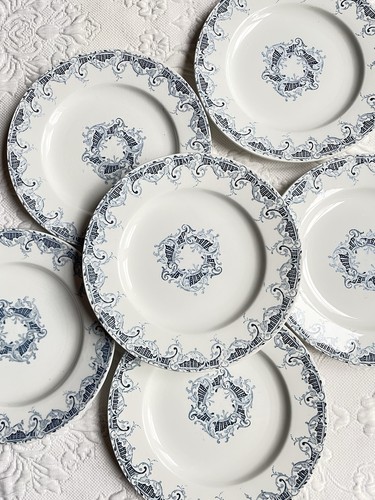 Assiettes dessert terre - 6,