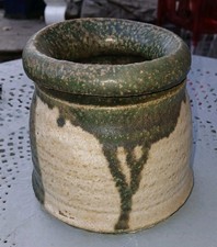 Très beau vase Rince pinceau Grés vintage. Années 80