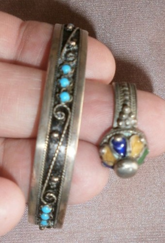 Bague style ethnique - , argent