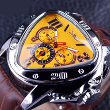 Montre Homme - Jaragar GMT951-2 Automatique Acier - Couleur Jaune Style Sport