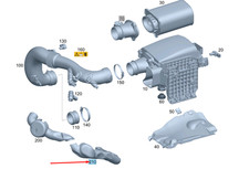 Demi-coque d'isolation de filtre à air MB C W204 A2740184201 NEUF ORIGINE