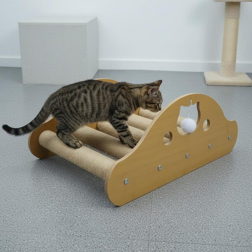 Rampe griffoir chat bois - griffoir,