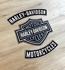 PACK dorsal Patch HARLEY Davidson motorcycles XXL + Bar and Shield écusson