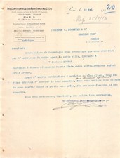 1916 THE CONTINENTAL ET OVERSEA TRADING A PARIS - M. FOURNIER A CHATEAUNEUF