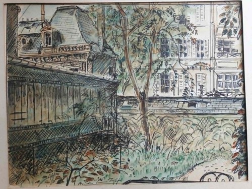 Tableau ancien vue un - tableau,