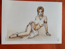 PATURAUD EX LIBRIS SIGNE PIN UP 18 x 24 ETAT NEUF
